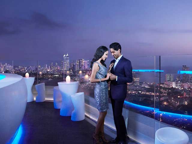 Delhi restaurants in romantic rooftop The Most