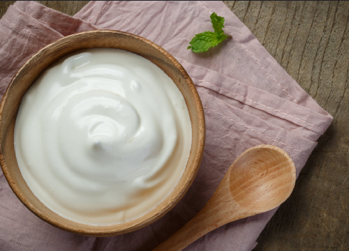 Yogurt also contains ‘probiotics’ which are also known as friendly bacteria’s; It helps in digestion.